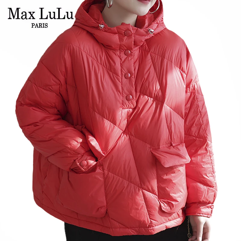 Женская однотонная Куртка Max LuLu, свободная теплая куртка на утином пуху, зимняя парка с капюшоном в Корейском стиле, Повседневная Уличная ку...
Женская однотонная Куртка Max LuLu, свободная теплая куртка на утином пуху, зимняя парка с капюшоном в Корейском стиле, Повседневная Уличная ку...
