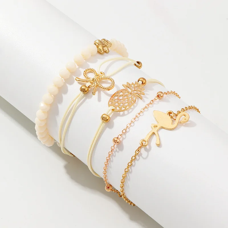 Trendy pineapple Flamingos Beads Bracelet Bracelet Womens Beads Alloy Summer Bracelet Bracelet Jewelry For Girls
Trendy pineapple Flamingos Beads Bracelet Bracelet Womens Beads Alloy Summer Bracelet Bracelet Jewelry For Girls