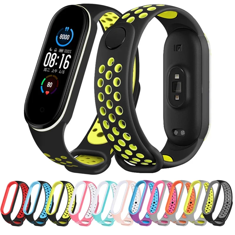 Straps for xiaomi Mi band 6 Mi band 4 belt acessories breathable Sport silicone smart watch Mi band 3 correa Mi band 5 bracelet
Straps for xiaomi Mi band 6 Mi band 4 belt acessories breathable Sport silicone smart watch Mi band 3 correa Mi band 5 bracelet