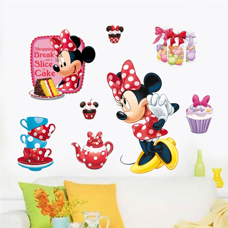 Disney Cartoon Minnie Mouse A Slice Of Cake Wall Decals Kids Rooms Wall Stickers Pvc Mural Art DIY Posters Home Decal
Disney Cartoon Minnie Mouse A Slice Of Cake Wall Decals Kids Rooms Wall Stickers Pvc Mural Art DIY Posters Home Decal
