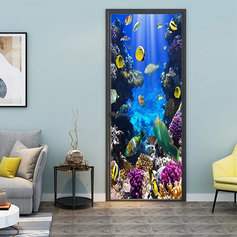 3D Underwater World Door Sticker Self Adhesive Wall Sticker DIY Renovation Waterproof Poster for Kids Bedroom Door
3D Underwater World Door Sticker Self Adhesive Wall Sticker DIY Renovation Waterproof Poster for Kids Bedroom Door