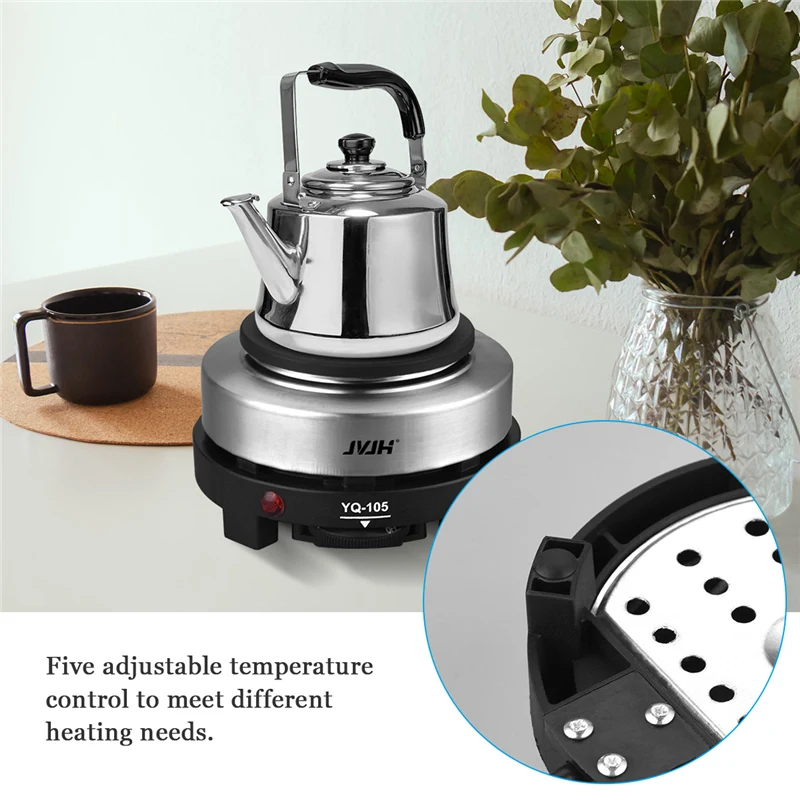 JVJH Multifunction Portable Electric Burner 500W Mini Kitchen Cook Coffee Milk Tea water Heater Home and Travel Burner Plate
JVJH Multifunction Portable Electric Burner 500W Mini Kitchen Cook Coffee Milk Tea water Heater Home and Travel Burner Plate