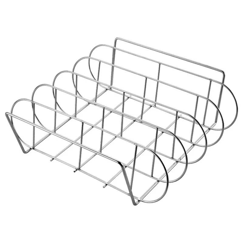 Large Rib Rack for Grilling-BBQ Rib Rack Stainless Steel - Holds 4 Full Racks of Ribs - Easy to Use and Clean Rib Racks
Large Rib Rack for Grilling-BBQ Rib Rack Stainless Steel - Holds 4 Full Racks of Ribs - Easy to Use and Clean Rib Racks