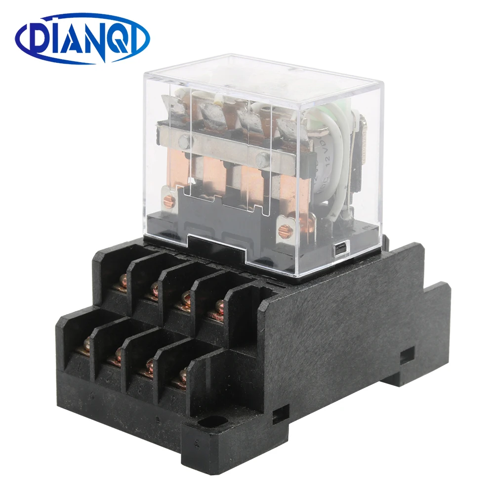 DMWD LY4NJ HH64P AC 110V/DC 24V 14PIN 10A Серебристая контактная катушка реле мощности 4PDT с цоколем
DMWD LY4NJ HH64P AC 110V/DC 24V 14PIN 10A Серебристая контактная катушка реле мощности 4PDT с цоколем