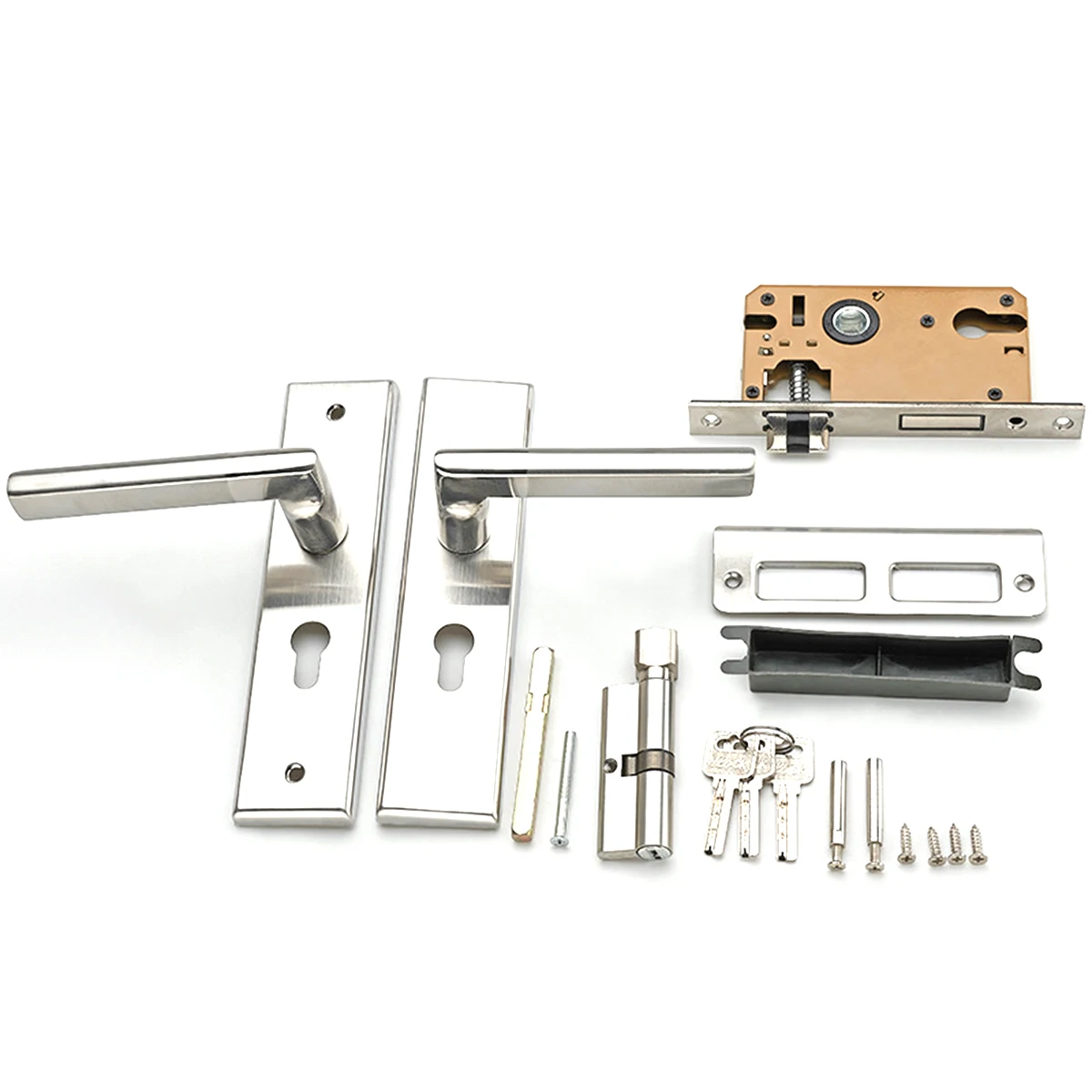 Anti-Rust Anti-Corrosion Indoor Door Lock Stainless Steel Front Back Lever Door Lock With Keys
Anti-Rust Anti-Corrosion Indoor Door Lock Stainless Steel Front Back Lever Door Lock With Keys