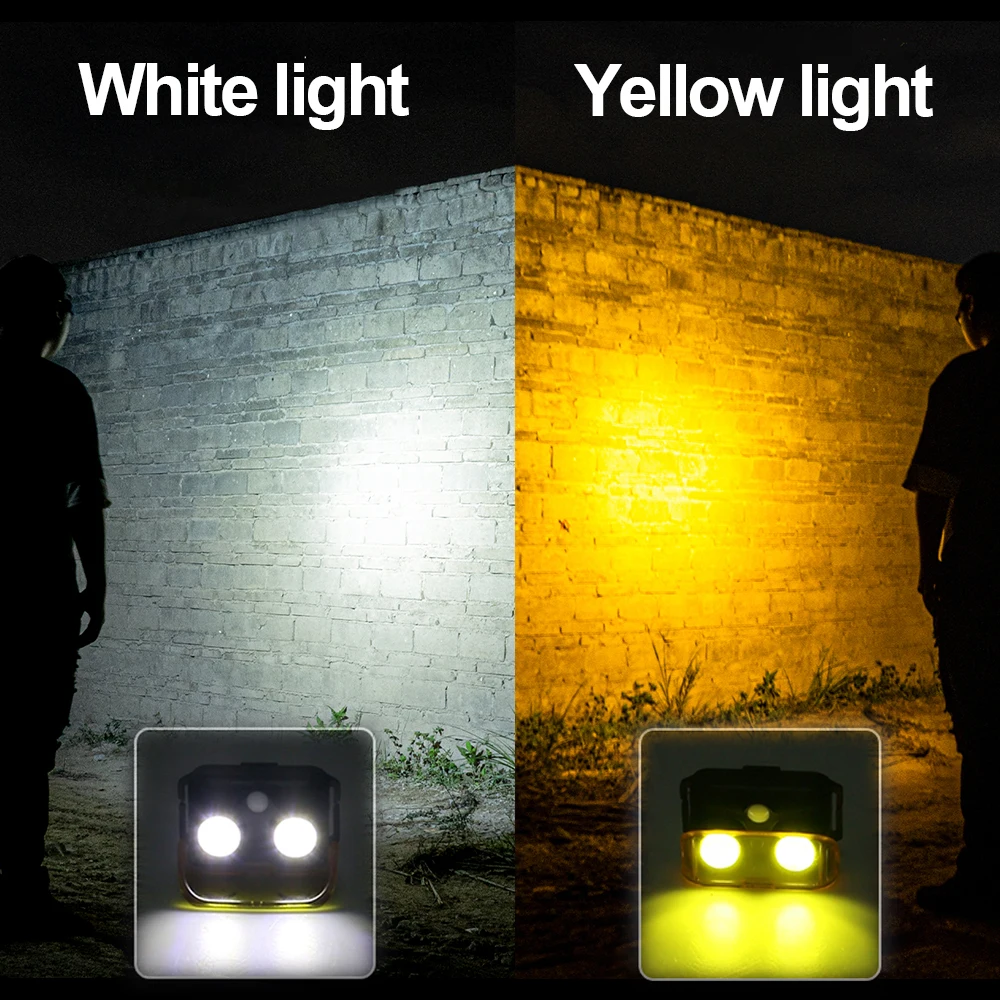 Mini LED Headlamp White Light and Yellow Light Head Lamp Waterproof 2*COB Fishing Lamp Use AAA Batteries Can Be Used For 8 Hours
Mini LED Headlamp White Light and Yellow Light Head Lamp Waterproof 2*COB Fishing Lamp Use AAA Batteries Can Be Used For 8 Hours