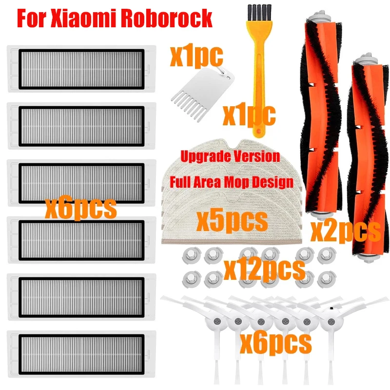 Запчасти для робота-пылесоса Xiaomi Roborock S50 S51 S55 s5 s6 xiaowa, наборы боковых щеток, рулонная щетка, HEPA-фильтр, аксессуары
Запчасти для робота-пылесоса Xiaomi Roborock S50 S51 S55 s5 s6 xiaowa, наборы боковых щеток, рулонная щетка, HEPA-фильтр, аксессуары
