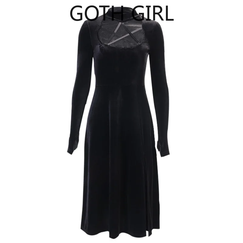 Goth Girl Women's Harajuku Retro Design Split Dress Dark High Waist Pentagram Expansion Skirt Women Knee-Length A-Line Solid
Goth Girl Women's Harajuku Retro Design Split Dress Dark High Waist Pentagram Expansion Skirt Women Knee-Length A-Line Solid