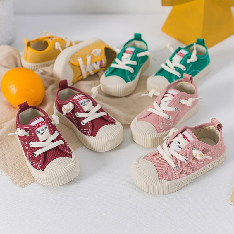 Four Seasons Breathable Candy Color Children's Biscuit Shoes Girls Canvas Shoes Sports Soft Sole Boys Sneakers
Four Seasons Breathable Candy Color Children's Biscuit Shoes Girls Canvas Shoes Sports Soft Sole Boys Sneakers