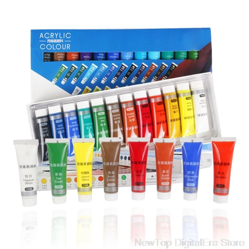12/24 Colors Artist Acrylic Paints 15ml Tube Drawing Painting Pigment Wall Paint Jy13 20 Dropship
12/24 Colors Artist Acrylic Paints 15ml Tube Drawing Painting Pigment Wall Paint Jy13 20 Dropship