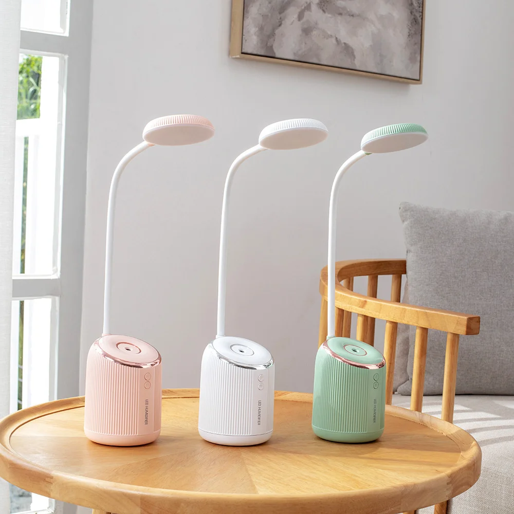 New product LED eye protection desk lamp humidifier USB rechargeable water spray portable table lamp desktop humidifier
New product LED eye protection desk lamp humidifier USB rechargeable water spray portable table lamp desktop humidifier