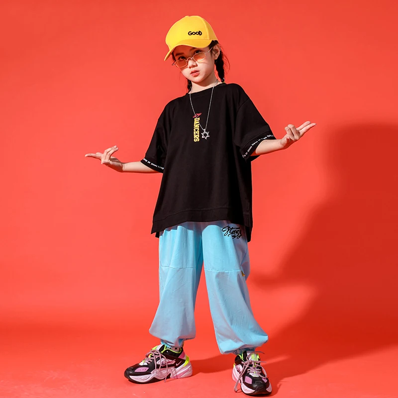 2020 Hip Hop Dance Costumes For Kids Short Sleeve Tops Blue Pants Boys Hiphop Stage Outfits Jazz Dance Costumes Girls DQS4879
2020 Hip Hop Dance Costumes For Kids Short Sleeve Tops Blue Pants Boys Hiphop Stage Outfits Jazz Dance Costumes Girls DQS4879