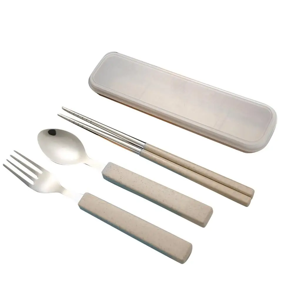 Portable Cutlery Stainless Steel Chopsticks Fork Spoon Set Travel Cutlery Dinner Set Graded Reusable Utensils with Case Flatware
Portable Cutlery Stainless Steel Chopsticks Fork Spoon Set Travel Cutlery Dinner Set Graded Reusable Utensils with Case Flatware