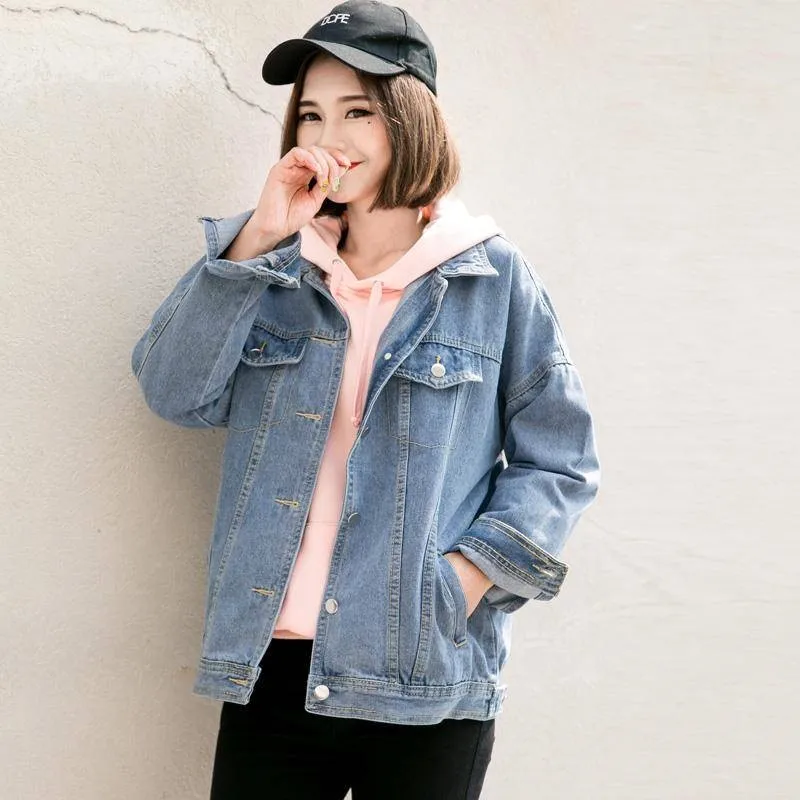 Jackets Women Loose Streetwear High Quality Ulzzang New Thin Korean Style Spring Autumn Trendy All-match Solid Ladies Basic BF
Jackets Women Loose Streetwear High Quality Ulzzang New Thin Korean Style Spring Autumn Trendy All-match Solid Ladies Basic BF