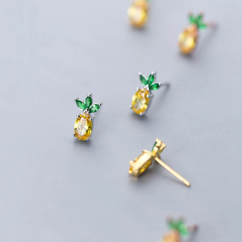 INZATT Real 925 Sterling Silver Zircon Pineapple Stud 18k Earrings For Fashion Women Party Fine Jewelry Punk Accessories
INZATT Real 925 Sterling Silver Zircon Pineapple Stud 18k Earrings For Fashion Women Party Fine Jewelry Punk Accessories