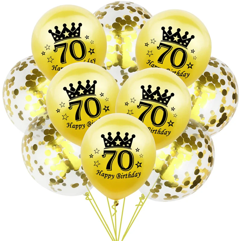 10pcs Latex Happy Birthday Balloon 12 Inch Confetti Balloons 30 40 50 60 70 Years Old Anniversary Wedding Birthday Party Decor
10pcs Latex Happy Birthday Balloon 12 Inch Confetti Balloons 30 40 50 60 70 Years Old Anniversary Wedding Birthday Party Decor