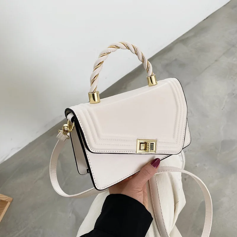 Rope Handle Pure Color 2021 New Simple Messenger Small Square Bag Fashion Casual Shoulder Bag Designer Handbags High Quality
Rope Handle Pure Color 2021 New Simple Messenger Small Square Bag Fashion Casual Shoulder Bag Designer Handbags High Quality