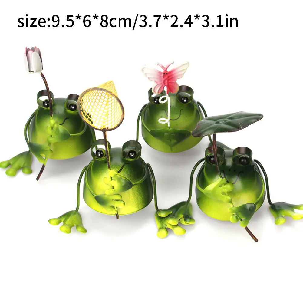 4PCS Iron Frog Statue Cute Metal Crafts Animal Desktop Ornaments Mini Fairy Garden Animal Statue Miniature Craft Sculpture
4PCS Iron Frog Statue Cute Metal Crafts Animal Desktop Ornaments Mini Fairy Garden Animal Statue Miniature Craft Sculpture