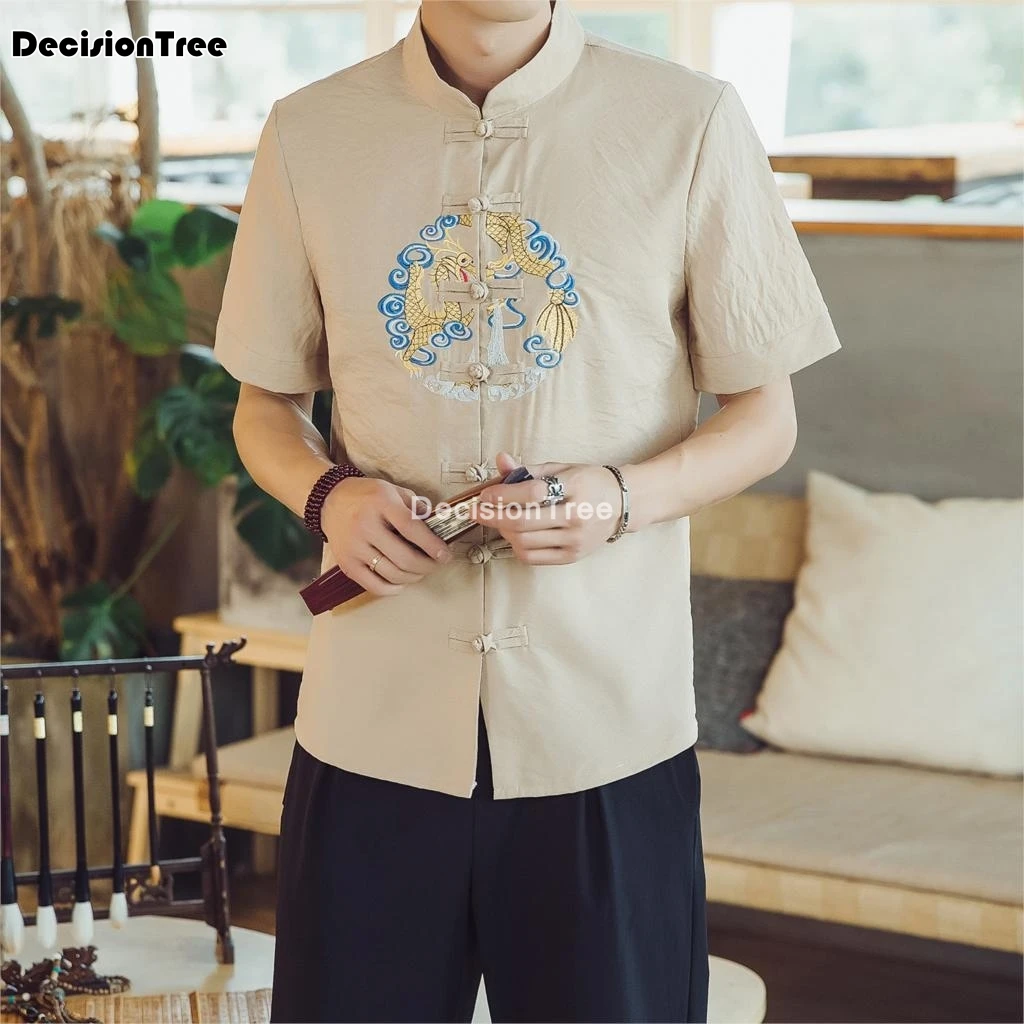 2021 chinese style kimono men shirt half sleeve casual streetwear men shirt man linen kimono shirt men clothes
2021 chinese style kimono men shirt half sleeve casual streetwear men shirt man linen kimono shirt men clothes