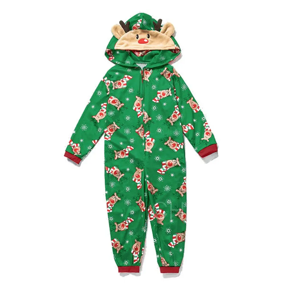 Christmas Pajamas Set One-Piece Zip-Front Romper With Antler Hood For Family PJs Sets Family Matching Kid Adult Xmas Sleepwear
Christmas Pajamas Set One-Piece Zip-Front Romper With Antler Hood For Family PJs Sets Family Matching Kid Adult Xmas Sleepwear