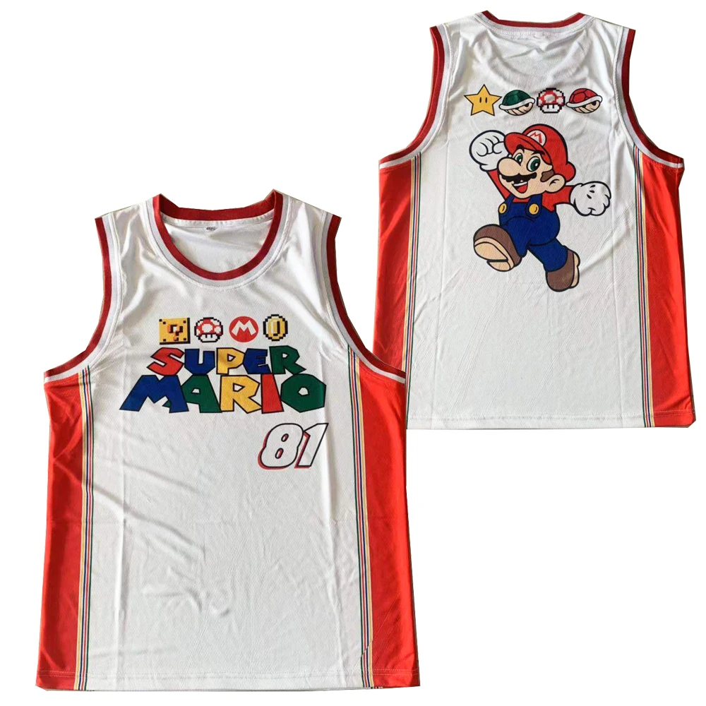 BG Super Mario jersey cute style Embroidery sewing Outdoor sportswear Hip-hop culture movie black summer basketball jerseys
BG Super Mario jersey cute style Embroidery sewing Outdoor sportswear Hip-hop culture movie black summer basketball jerseys