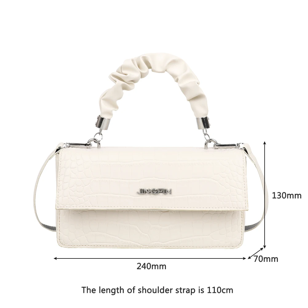 Women Retro Alligator Fashion Shoulder Bags PU Leather Crossbody Bag Pleated Top-handle Handbags Flap Mini Square Totes Hot Sale
Women Retro Alligator Fashion Shoulder Bags PU Leather Crossbody Bag Pleated Top-handle Handbags Flap Mini Square Totes Hot Sale