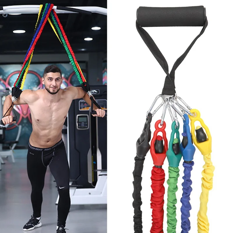 11 PCS Latex Tension Band Set 100 LB With Protective Nylon Sleeves Fitness Elastic Bands For Home Workout Equipment Hot Sell
11 PCS Latex Tension Band Set 100 LB With Protective Nylon Sleeves Fitness Elastic Bands For Home Workout Equipment Hot Sell