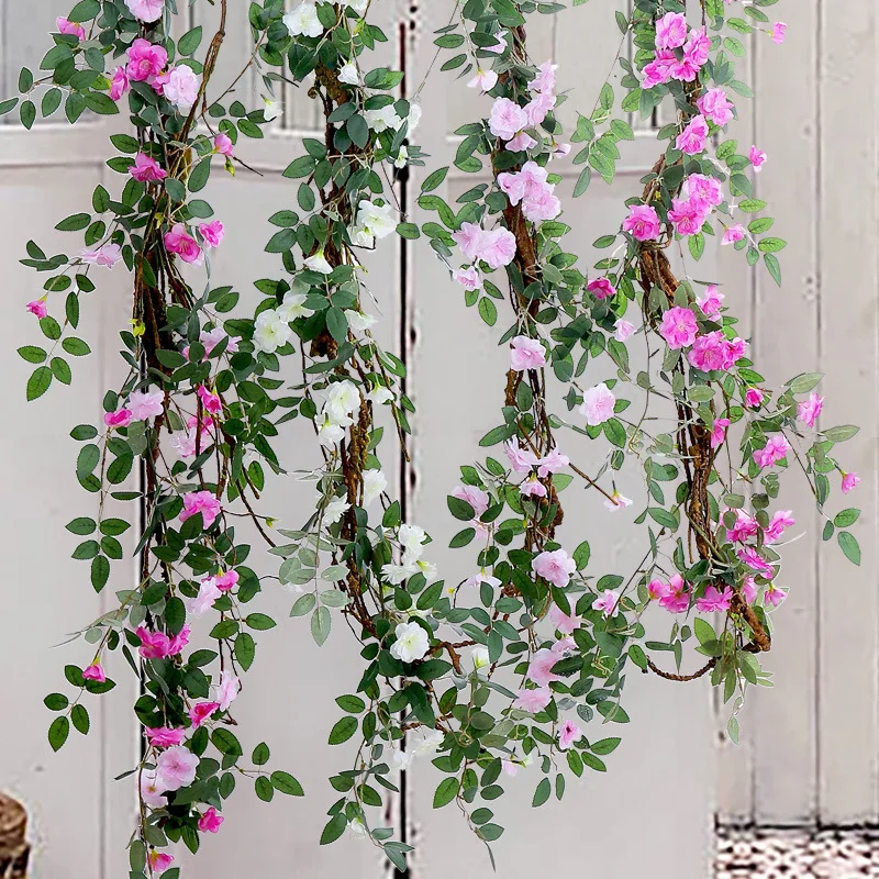 170cm Silk Roses Ivy Vine Long Artificial Flowers With Green Leaves DIY Hanging Wall Garland Rattan Wedding Home Decoration
170cm Silk Roses Ivy Vine Long Artificial Flowers With Green Leaves DIY Hanging Wall Garland Rattan Wedding Home Decoration