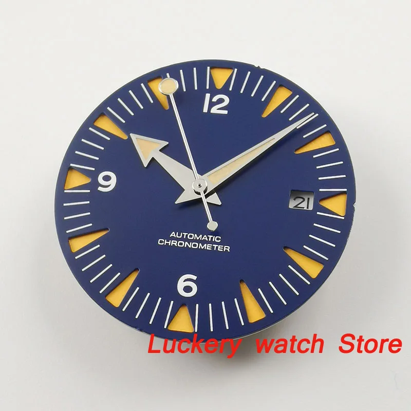 

Corgeut 31mm blue watch dial+hands fit for Miyota 8215;Mingzhu 2813;ETA 2824 2836 Automatic movement