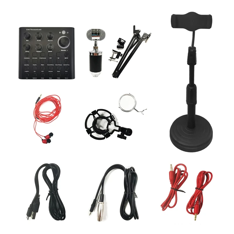 Bluetooth Sound Mixer Board for Live Streaming Voice Changer Sound Card for Music Recording Karaoke Singing Broadcast
Bluetooth Sound Mixer Board for Live Streaming Voice Changer Sound Card for Music Recording Karaoke Singing Broadcast