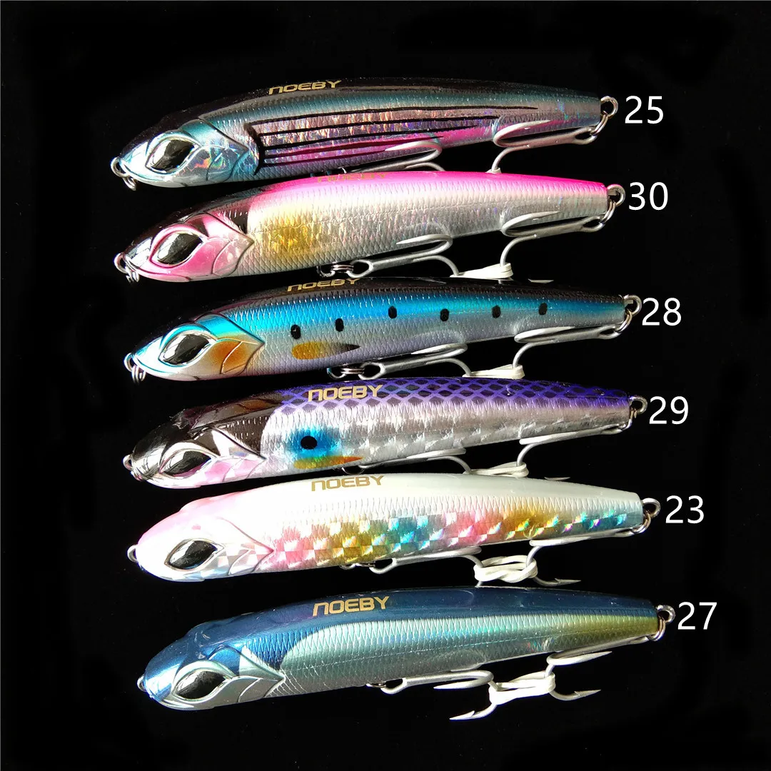 NOEBY 6pcs 115mm 60g Stickbaits Sea Pelagus NBL9493 Pencil Lure Wobbler Hard Trolling Lure Isca Artificial Para Pesca
NOEBY 6pcs 115mm 60g Stickbaits Sea Pelagus NBL9493 Pencil Lure Wobbler Hard Trolling Lure Isca Artificial Para Pesca