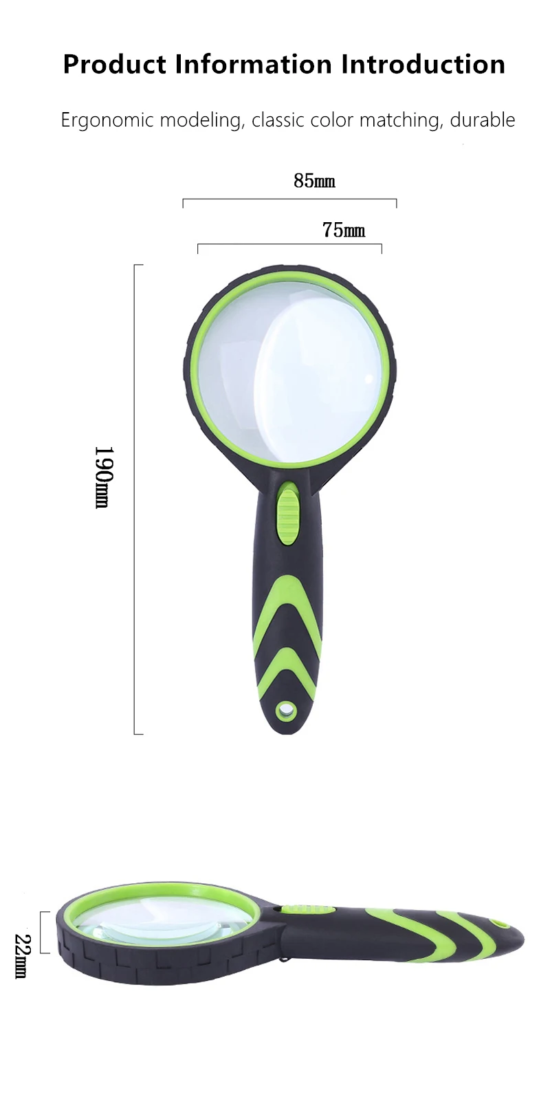 10X Handheld Reading Magnifier Seniors Kids Magnifying Glass with Light Reading Magnifying with 2 LED Lights for Repair Watch
10X Handheld Reading Magnifier Seniors Kids Magnifying Glass with Light Reading Magnifying with 2 LED Lights for Repair Watch