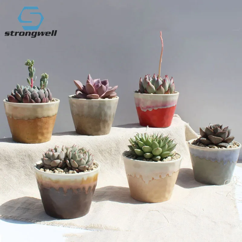 Miniature Model Flower Pots Flow Glaze Ceramic Home Garden Succulent Flower Pot Creative Bonsai Pot Balcony Green Plants
Miniature Model Flower Pots Flow Glaze Ceramic Home Garden Succulent Flower Pot Creative Bonsai Pot Balcony Green Plants