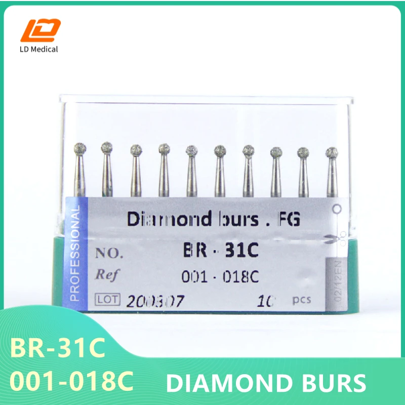 20pcs dental diamond burs BR-31C dental burs 001-018C high quality dentistry tools green rings coarse grinding tools
20pcs dental diamond burs BR-31C dental burs 001-018C high quality dentistry tools green rings coarse grinding tools