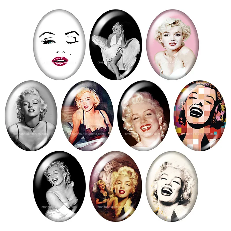New Monroe Hepburn Girls Lady Oval 10pcs 13x18mm/18x25mm/30x40mm mixed photo glass cabochon demo flat back Jewelry findings
New Monroe Hepburn Girls Lady Oval 10pcs 13x18mm/18x25mm/30x40mm mixed photo glass cabochon demo flat back Jewelry findings