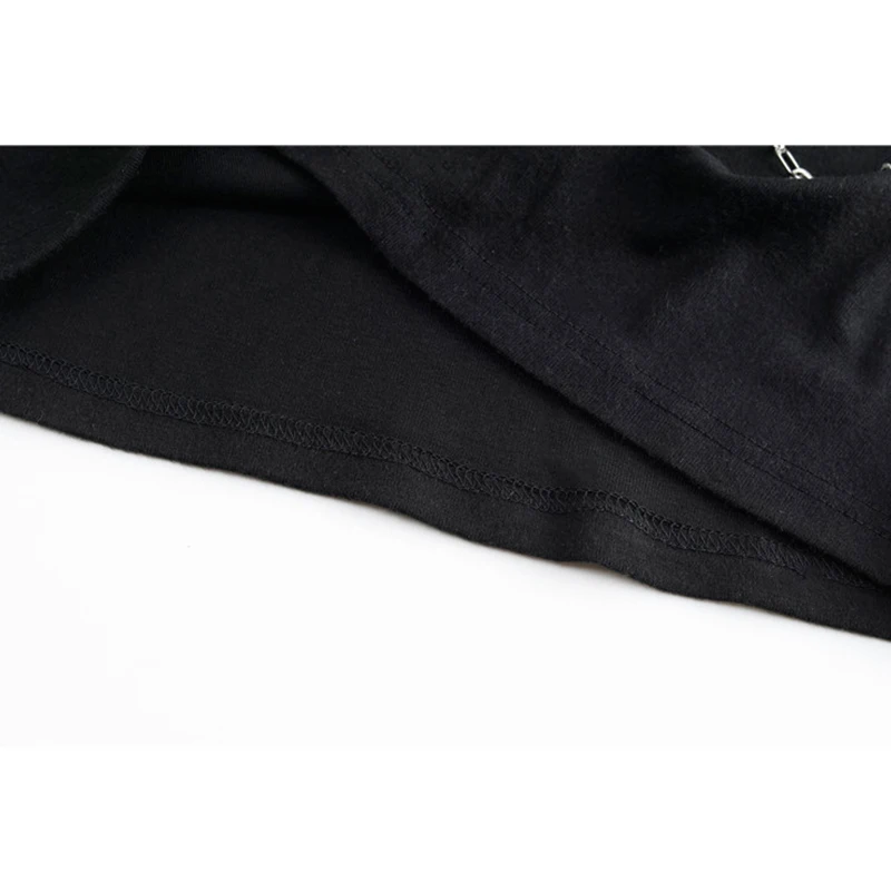 Black Sexy Women T Shirt Turtleneck Collar Long Sleeve Big Bow Spliced Cross Chain Slim Fitted Sheath Tees Lady Elegant Female
Black Sexy Women T Shirt Turtleneck Collar Long Sleeve Big Bow Spliced Cross Chain Slim Fitted Sheath Tees Lady Elegant Female