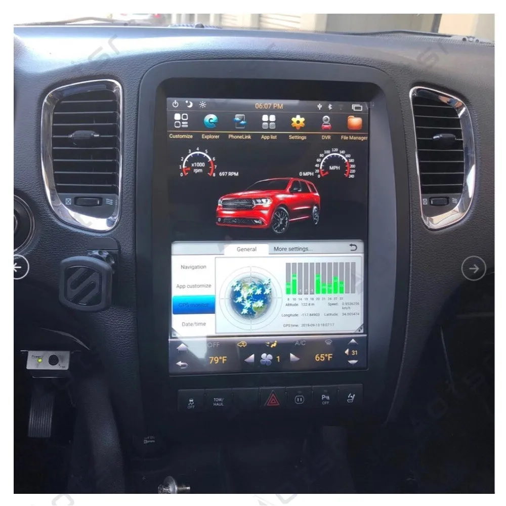 128G Android9.0 Vertical screen Tesla style Car radio Stereo receiver for Dodge Durango 2012+ car gps navi Multimedia Player DVD
128G Android9.0 Vertical screen Tesla style Car radio Stereo receiver for Dodge Durango 2012+ car gps navi Multimedia Player DVD