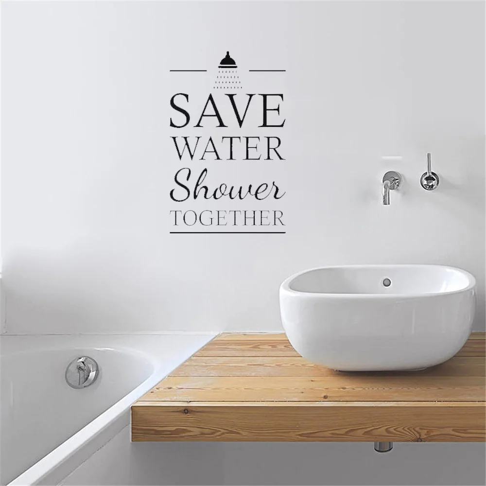 Save Water Shower Together Quote For Bathroom Toliet Interior Decor Removable Shower Lettering Wall Stickers Vinyl Murals ov511
Save Water Shower Together Quote For Bathroom Toliet Interior Decor Removable Shower Lettering Wall Stickers Vinyl Murals ov511