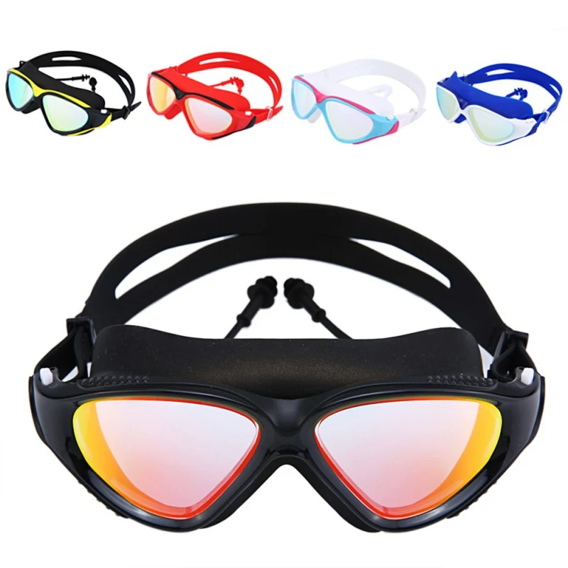 Men Women Swimming Goggles High Definition Waterproof Anti-fog Flat Mirror Glasses Big Frame Diving Glasses Mask Eyewear
Men Women Swimming Goggles High Definition Waterproof Anti-fog Flat Mirror Glasses Big Frame Diving Glasses Mask Eyewear