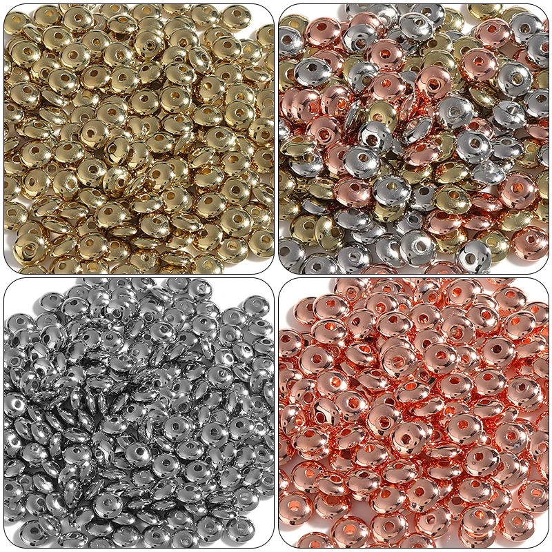 100PCS 6mm CCB Wheel Beads Gold Mix Color Flat Loose Spaced Beads For Jewelry Making Necklace Bracelet DIY Accessories
100PCS 6mm CCB Wheel Beads Gold Mix Color Flat Loose Spaced Beads For Jewelry Making Necklace Bracelet DIY Accessories