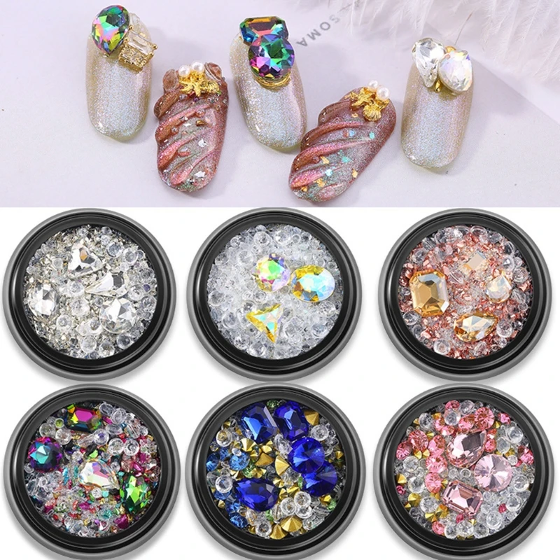 6 Pcs/Set Micro-drilled Smashed Small Broken Diamond Crystal Rhinestone Nail Decorations for UV Epoxy Resin Mold Filling Ornamen
6 Pcs/Set Micro-drilled Smashed Small Broken Diamond Crystal Rhinestone Nail Decorations for UV Epoxy Resin Mold Filling Ornamen