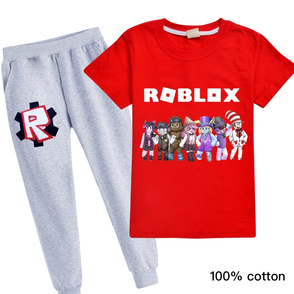 Robloxing Anime Toddler Boy Clothes Summer Cotton Short Sleeve T Shirt + long pant Creeper Cosplay Costume Girls Tops Pants Set
Robloxing Anime Toddler Boy Clothes Summer Cotton Short Sleeve T Shirt + long pant Creeper Cosplay Costume Girls Tops Pants Set