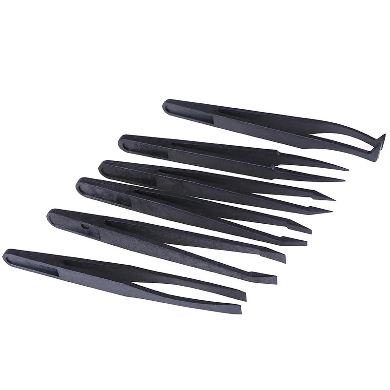 Hot Stainless Steel Anti-static ESD Tweezers Maintenance Tools 6Pcs Industrial Precision Curved Straight Tweezers Repair Tools
Hot Stainless Steel Anti-static ESD Tweezers Maintenance Tools 6Pcs Industrial Precision Curved Straight Tweezers Repair Tools