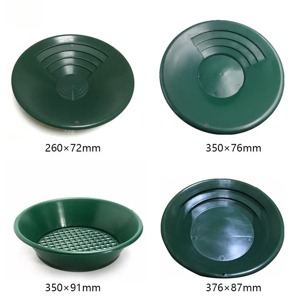 4Pcs Plastic Gold Pan Kit Basin Nugget Mining Dredging Prospecting for Sand Gold Mining Manual Wash Gold Panning Equipment
4Pcs Plastic Gold Pan Kit Basin Nugget Mining Dredging Prospecting for Sand Gold Mining Manual Wash Gold Panning Equipment