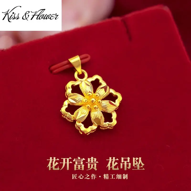KISS&FLOWER PD21 Fine Jewelry Wholesale Fashion Woman Girl Birthday Wedding Gift Flower Shape 24KT Gold Pendant Charm No Chain
KISS&FLOWER PD21 Fine Jewelry Wholesale Fashion Woman Girl Birthday Wedding Gift Flower Shape 24KT Gold Pendant Charm No Chain