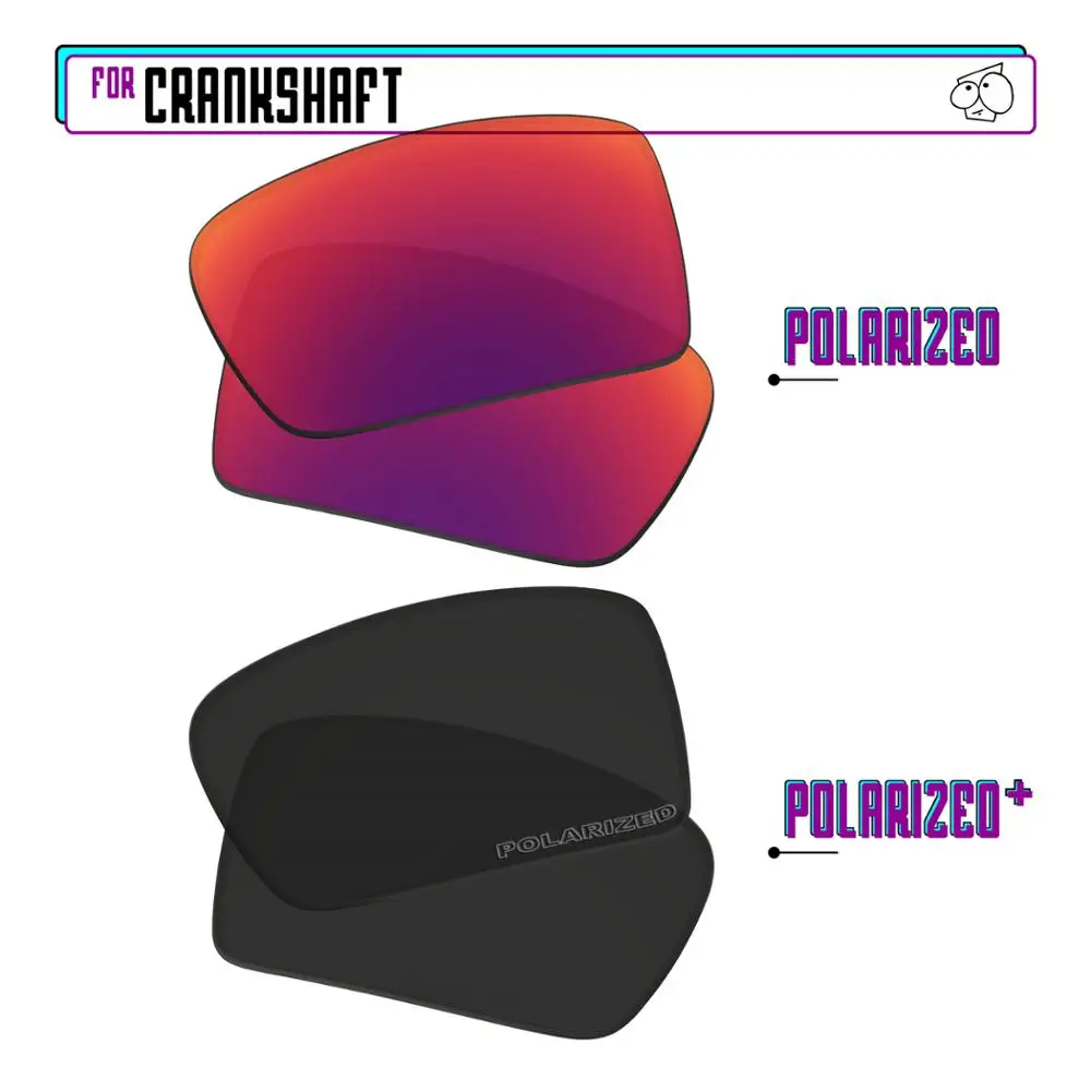 Поляризованные Сменные линзы EZReplace для солнцезащитных очков Oakley с коленчатым вала-BlackPPlus-MidnightP
Поляризованные Сменные линзы EZReplace для солнцезащитных очков Oakley с коленчатым вала-BlackPPlus-MidnightP