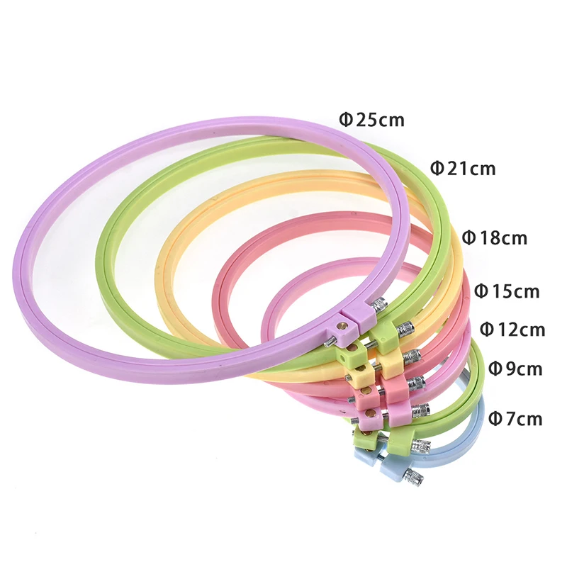 Hoop Ring Needlecraft Cross Stitch Round Loop Plastic Frame Embroidery Stretch DIY Hand Household Sewing Tool
Hoop Ring Needlecraft Cross Stitch Round Loop Plastic Frame Embroidery Stretch DIY Hand Household Sewing Tool