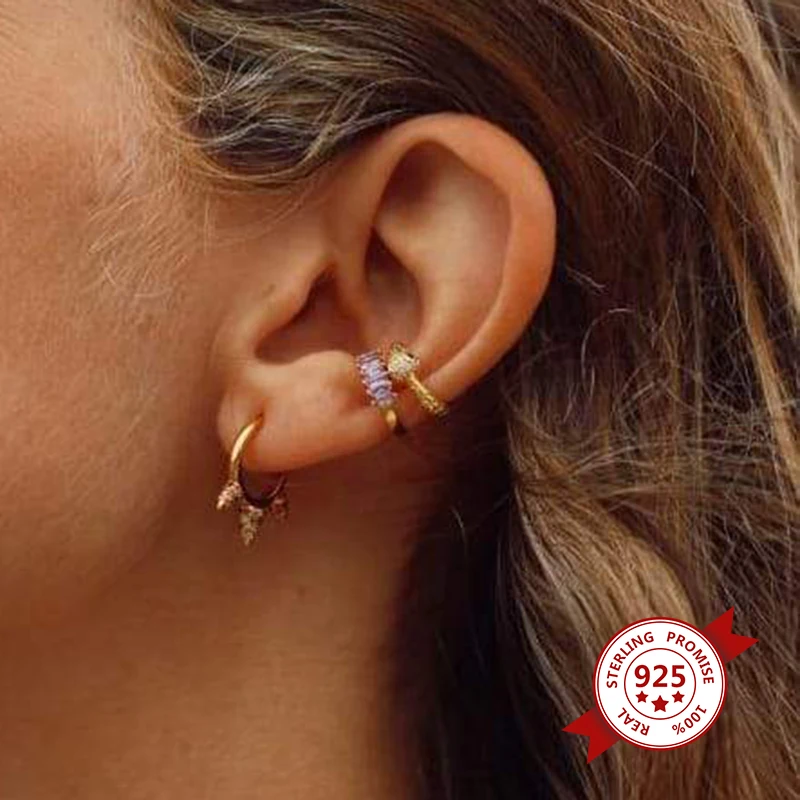 Prevention Allergies 925 Silver 1pc Minimalist Color Ear Clips Without Pierced Ears Ladies' High-End Jewelry Birthday Gifts
Prevention Allergies 925 Silver 1pc Minimalist Color Ear Clips Without Pierced Ears Ladies' High-End Jewelry Birthday Gifts