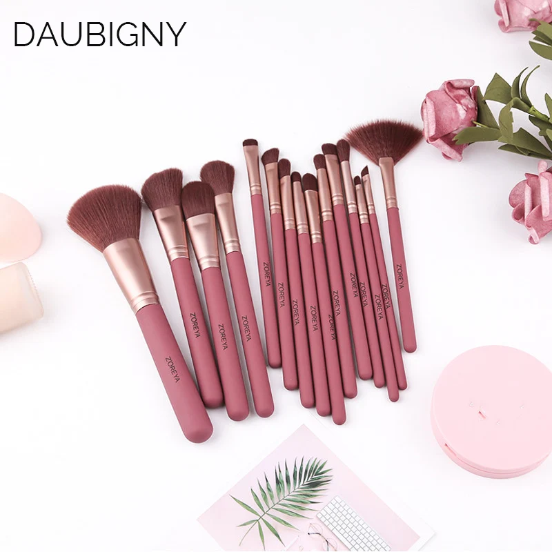 Daubigny 15Pcs Red Wooden Handle Makeup Brushes Set Powder Concealer Eye Shadow Fan Blush Extention Hair Foundation Edge Brush
Daubigny 15Pcs Red Wooden Handle Makeup Brushes Set Powder Concealer Eye Shadow Fan Blush Extention Hair Foundation Edge Brush