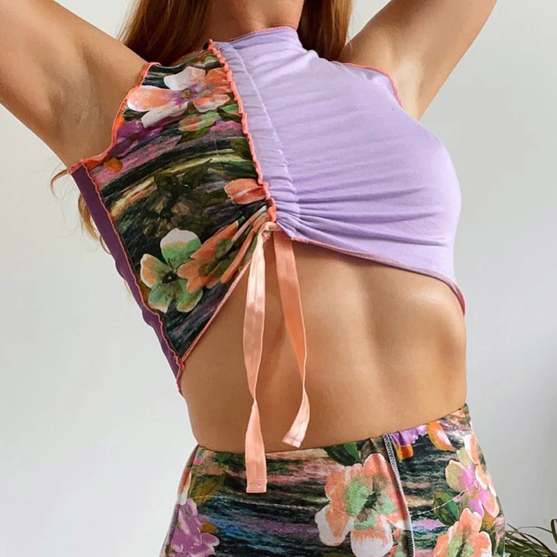 Y2K Aesthetic Tops Crop Top Halter Neck Off Shoulder Summer Sleeveless Casual Sexy Top Tank
Y2K Aesthetic Tops Crop Top Halter Neck Off Shoulder Summer Sleeveless Casual Sexy Top Tank